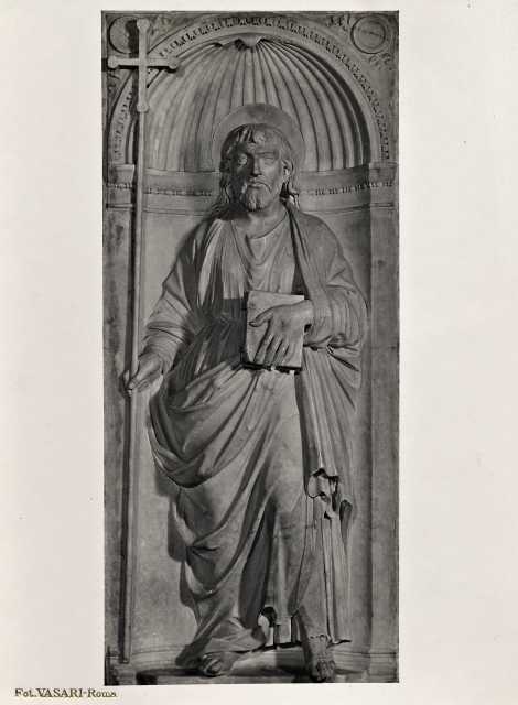 Vasari — Bregno Andrea - sec. XV - Sant'Andrea entro nicchia — insieme
